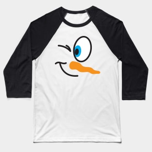 snowman face Baseball T-Shirt